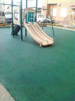 Открытая детская площадка с резиновым покрытием - Бутина 115